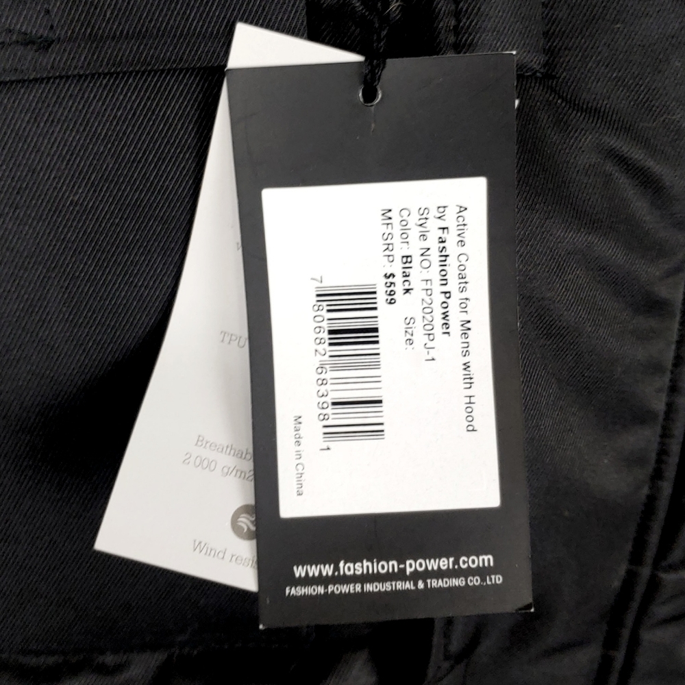 NWT Cross Street $599 Men's Outdoor Hood Puffers Insulated WinterBlack Parka - Picture 9 of 12